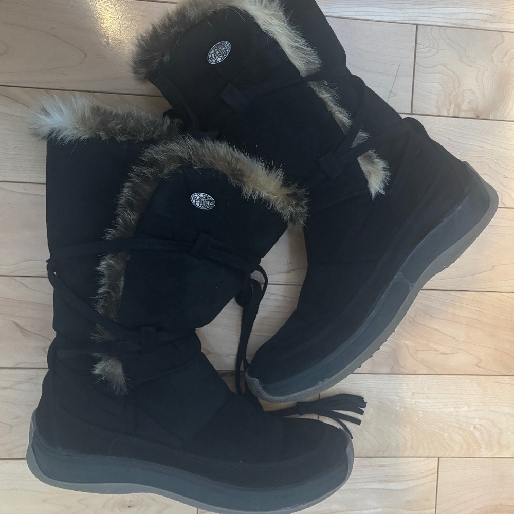 Pajar suede and fur mid calf winter boots EUR size 39
